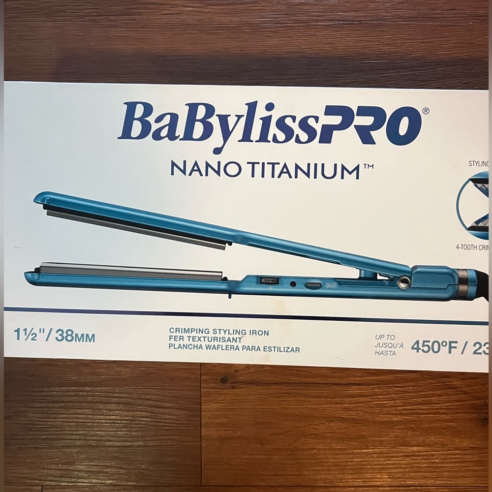 BaBylissPRO Nano Titanium Styling Crimper BRAND NEW